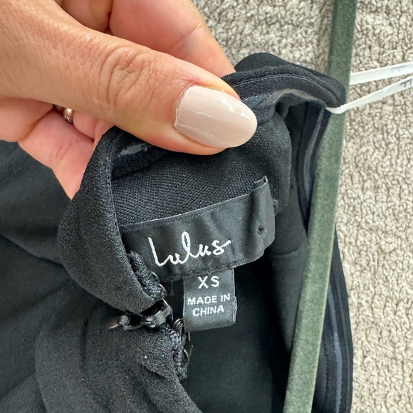 LULUS MYSTERIOUS MUSE ONE SHOULDER OFF THE SHOULDER TULIP MINI DRESS - Picture 5 of 7